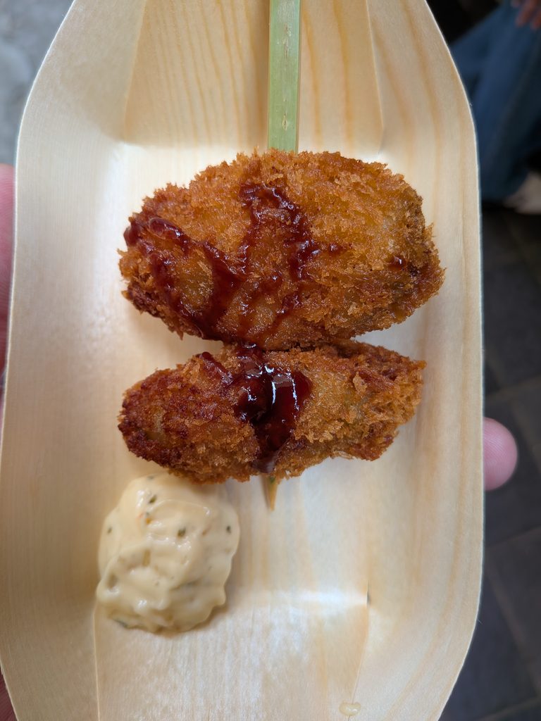 Fried oysters in Hiroshima
